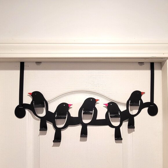 Wrought Iron Over-the-Door Hooks (10 hooks) for Jackets & Coats - Picture 1 of 5